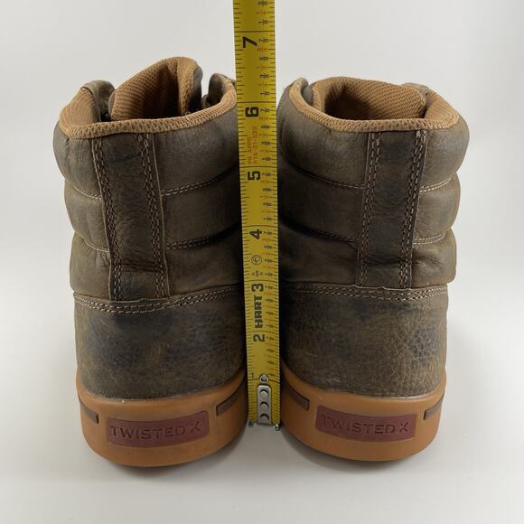 Twisted X Work 6” Shoes Kicks Leather Mens Size 11.5 W Wide Brown MCA0080 - Picture 5 of 11